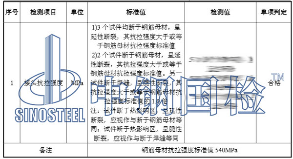 幕墙预埋件检测报告结果