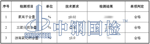 粉煤灰检测项目结果